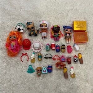 LOL doll lot pet hats glasses misc